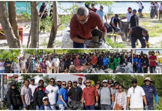 "ކޯސްޓަލް ކްލީނަޕް 2025" ނަމުގައި މޫދާއި ގޮނޑުދޮށް ސާފުކުރުމުގެ ހަރަކާތުގެ ތެެރެއިން/ ފޮޓޯ: އެޗްޑީސީ