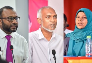 މިއަހަރު އޮންނަ ރިޔާސީ އިންތިހާބުގައި ޕީއެންސީގެ ރިޔާސީ ކެންޑިޑޭޓު ޑރ މުހައްމަދު މުއިއްޒުއަށް ތާއީދު ކުރައްވަން ކުރީގެ އިސްލާމިކް މިނިސްޓަރ ޑރ މުހައްމަދު ޝަހީމާއި، މަކުނުފޫ ދާއިރާގެ ކުރީގެ މެންބަރ ޑރ އަނާރާ ނައީމް ނިންމެވުން.