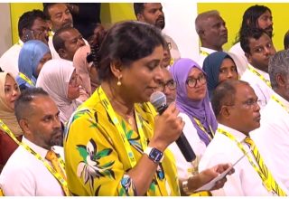 ކުރީގެ ޑިފެންސް މިނިސްޓަރ މާރިޔާ އަހުމަދު ދީދީ/ ފޮޓޯ: ސަންގު