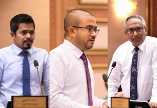 އެމްޑީޕީގެ ޑެޕިއުޓީ ޕީޖީ ލީޑަރކަމަށް ވާދަކުރައްވާ ބޭފުޅުން.