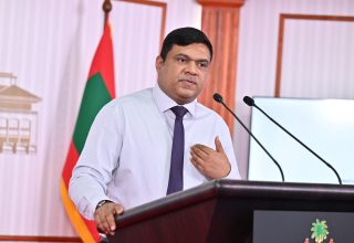 ޓްރާންސްޕޯޓް މިނިސްޓަރ މުހައްމަދު އަމީން/ ފޮޓޯ: ރައީސް އޮފީސް