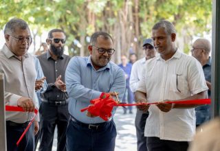 ބޭންކް އޮފް މޯލްޑިވްސްއިން ދ. ކުޑަހުވަދޫގައި އާ ބްރާންޗެއް ރަސްމީކޮށް ހުޅުވުން/ ފޮޓޯ: ބީއެމްއެލް