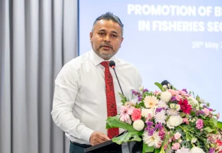 މިނިސްޓަރ އޮފް ފިޝަރީޒް އެންޑް އޯޝަން ރިސޯސަސް އަޙްމަދު ޝިޔާމް