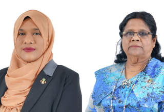 ނިލަންދޫ ދާއިރާގެ މެންބަރު އަލްފާޟިލާ ފާޠިމަތު ސައުދާ އާއި މާފަންނު މެދުދާއިރާގެ މެންބަރު އަލްފާޟިލާ އަސްމާ ރަޝީދު