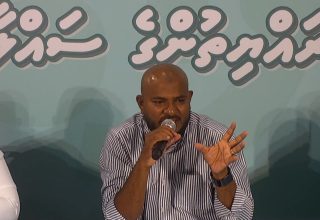 ޕީއެންސީގެ ނައިބު ރައީސް އަދި ބާރަށު ދާއިރާގެ މެމްބަރު އިބްރާހިމް ޝުޖާއު/ ފޮޓޯ: ސަންގު
