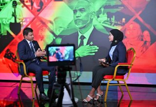 ނައިބު ރައީސް ހުސައިން މުހައްމަދު ލަތީފް ސަންގު ޓީވީގައި.