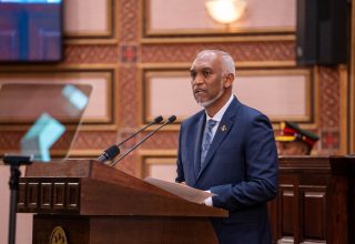 މި އަހަރަށް މަޖިލިސް ހުޅުވާދެއްވައި ރައީސުލްޖުމްހޫރިއްޔާ އިއްވާ ރިޔާސީ ބަޔާން/ ފޮޓޯ: މަޖިލިސް