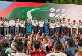 މަރުހަބާ – ދިވެހީންގެ ރާއްޖެ މަޖިލީހަށް ނަމުގައި ޕީއެންސީ އިން ބޭއްވި އުފާ ފާޅުކުރުމުގެ ޖަލްސާ ---- ފޮޓޯ: ޕީއެންސީ