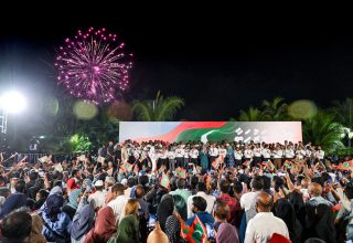 މަރުހަބާ – ދިވެހީންގެ ރާއްޖެ މަޖިލީހަށް ނަމުގައި ޕީއެންސީ އިން ބޭއްވި އުފާ ފާޅުކުރުމުގެ ޖަލްސާ ---- ފޮޓޯ: ޕީއެންސީ