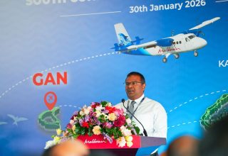 ދެކުނުގެ އަތޮޅުތަކުގެ ދެމެދުގައި ވައިގެ ޝެޑިއުލްދަތުރުތައް ފެށުމުގެ ރަސްމިއްޔާތުގެ ތެރެއިން/ ފޮޓޯ: މޯލްޑިވިއަން