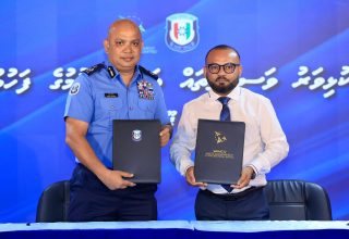 ދިވެހި ފުލުހުންގެ ޚިދުމަތާއި ވޭސްޓް މެނޭޖްމަންޓް ކޯޕަރޭޝަން