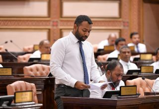 ރައްޔިތުންގެ މަޖިލީހުގެ ގަލޮޅު ދެކުނު ދާއިރާގެ މެމްބަރު މީކާއިލް އަހުމަދު ނަސީމް/ ފޮޓޯ: މަޖިލިސް