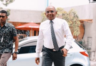 އެމްޑީޕީގެ ރައީސް އަބްދުﷲ ޝާހިދު ---  ފޮޓޯ: އަވަސް.އެމްވީ