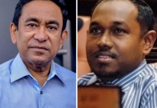 ކުރީގެ ރައީސް އަބްދުﷲ ޔާމީން އަދި ކުރީގެ މެމްބަރު ޔޫސުފް ނައީމް