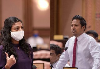 MP Imthiyaz Fahmy MP Eva Abdulla Sangu Photo Maldives