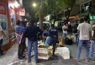 ސޯސަން މަގުގައި ފުލުހުން ކުރިޔަށް ގެންދިޔަ އޮޕަރޭޝަނުގައި އަތުލައިގަތް 17 ކިލޯގެ މަސްތުވާތަކެތި