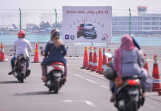 މާލެ/ހުޅުމާލެ ހައިވޭއިން ބަޔަކު މާލެ އަންނަނީ/ ފޮޓޯ: ސަން