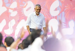 ރިޔާސީ އިންތިޚާބުން ލިބުނު ކާމިޔާބީ ފާހަގަކުރުމަށް ސޯޝަލް ސެންޓަރުގައި ބޭއްވި ރަސްމިއްުޔާތުގެ ތެރެއިން/ ފޮޓޯ: ސަން