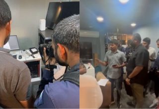 ފުލުހުން އޮފީހަށް ވަނީ ޑޮކިއުމެންޓްރީއެއްގެ މައްސަލައިގައި ކަމަށް ބުނެފައިވޭ -- ފޮޓޯ/ އަދަދު، ފޭސްބުކް ލައިވް