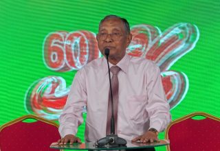ނިޝާން އިއްޒުއްދީން އިއްޒަތުގެ ވެރިޔާ އައްބާސް އިބްރާހިމް: ފޮޓޯ/ ސަންގު