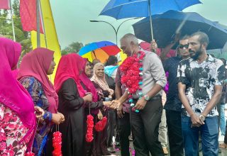 އިދިކޮޅު ކޮންގްރެސް ކޯލިޝަނުގެ ރިޔާސީ ކެންޑިޑޭޓު ޑރ. މުހައްމަދު މުއިއްޒު/ ފޮޓޯ: ކެމްޕެއިން ޓީމް