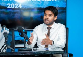 މޯލްޑިވްސް މާކެޓިންގ އެންޑް ޕަބްލިކް ރިލޭޝަންސް ކޯޕަރޭޝަންގެ މެނޭޖިން ޑިރެކްޓަރ އިބްރާހިމް ޝިއުރީ/ ފޮޓޯ: އެމްއެމްޕީއާރުސީ