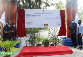 ކުނބުރުދޫގެ ފެނާއި ނަރުދަމާ ނިޒާމްގެ މަސައްކަތް އިފްތިތާހު ކުރުމުގެ ރަސްމިއްޔާތުގެ ތެރެއިން / އެމްޑަބްލިއުއެސްސީ