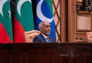 މި އަހަރަށް މަޖިލިސް ހުޅުވާދެއްވައި ރައީސުލްޖުމްހޫރިއްޔާ އިއްވާ ރިޔާސީ ބަޔާން/ ފޮޓޯ: މަޖިލިސް