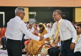 2022 ވަނަ ބޭއްވި އެމްޑީޕީގެ ކޮންގްރެސްގައި ރައީސް ނަޝީދާއި، މޫސަ.