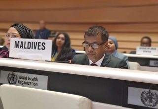 ވޯލްޑް ހެލްތު އެސެމްބްލީގައި މިނިސްޓަރު ނާޒިމް ވާހަކަދައްކަވަނީ