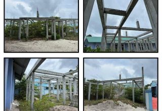 ބިލެތްދޫ ކައުންސިލުގެ އެކޮމޮޑޭޝަން ބްލޮކުގެ ނިމިފައި ހުރި ކޮންކްރީޓު މަސައްކަތް