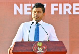 ރައީސުލްޖުމްހޫރިއްޔާގެ ނައިބު ވެލާނާ އިންޓަރނޭޝަނަލް އެއަރޕޯޓްގެ އައު ފަޔަރ ސްޓޭޝަން ހުޅުވައިދެއްވުން.
