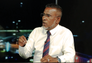 ހއ. ކެލާ ދާއިރާގެ މެމްބަރު އަބްދުﷲ ޝަރީފް/ ފޮޓޯ: ސަންގު ޓީވީ